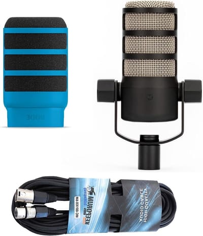 Professionele Microfoon - Sprekersmicrofoon Opname - Podcasts Opnemen - Geïntegreerde Zwenkhouder - 17 cm - Zwart