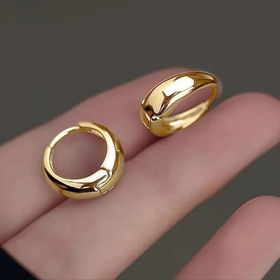 1 Paar Elegante Minimalistische Geometrische Cirkel Oorbellen, Chic & Geschikt voor Dagelijks Gebruik voor Vrouwen one-size goud