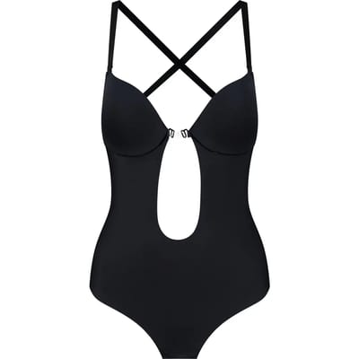 Bye Bra Low Back Sensuele Bodysuit | Zwart M