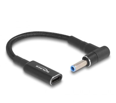 USB-C naar HP en Compaq notebook laadadapter | 4,5 x 2,8mm (met pin) | 0,15 meter