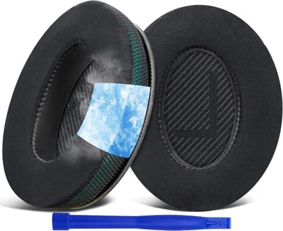 Vervangende oorkussens met koelgel voor Bose QuietComfort 35 en 35 II, geluidsisolatie en comfort - Donkergroen
