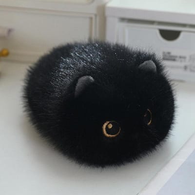 20cm Schattige Kat Pluche Speelgoed Zacht Pluizig Mini Kat Knuffeldier Kawaii Ronde Kitten Pluche Knuffel Voor Meisjes Verjaardagscadeau Kalmerende Pop 20cm gray