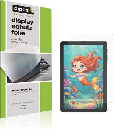 dipos – 2x Matte Beschermfolie geschikt voor Pockam P10 Kid | Krasbestendige & antireflecterende Screenprotector Ultra-Thin