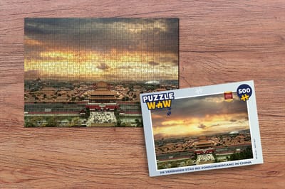 Puzzel De Verboden Stad bij zonsondergang in China - Legpuzzel - Puzzel 500 stukjes