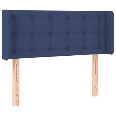 vidaXL - Hoofdbord - LED - 103x16x78/88 - cm - stof - blauw