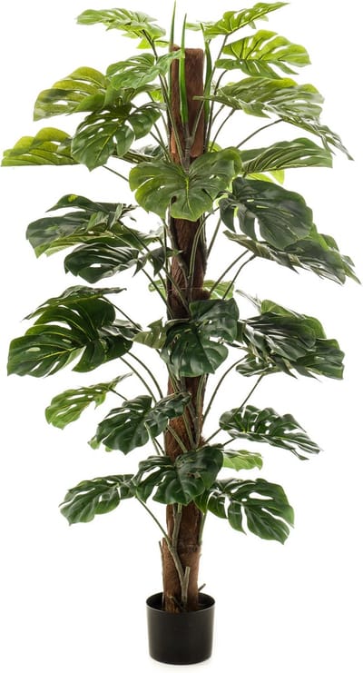 Emerald - Kunstplant Monstera op paal 150cm - Kunstplant voor binnen