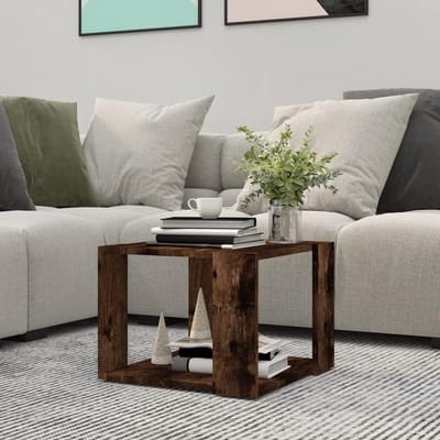 Bijzettafel met legvlak - Moderne salontafel - Woonkamer opruimen - Eenvoudig te reinigen - 40 x 40 x 30 cm