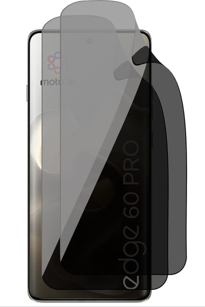 Privacy Screenprotector geschikt voor Motorola Edge 60 Pro - 2x FlexGuard Screen Protector