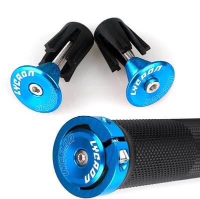 Antislip Fietsstuurgrepen - Rubberen Handvatten met Aluminium Slot voor Fiets, Scooter en MTB - 2 Stuks