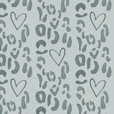 Behang Leopard Lover blauw