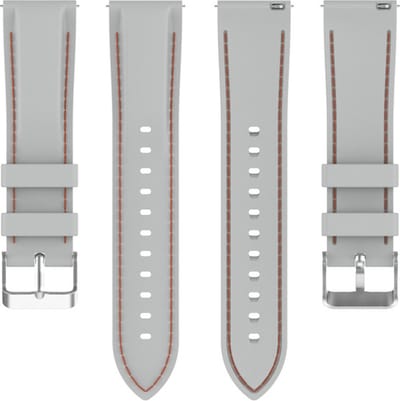 Siliconen bandje - geschikt voor Samsung Galaxy Watch 7 / Watch FE / Watch 6 (Classic) / Watch 5 (Pro) / Watch 4 (Classic) / Watch 3 41 mm / Active / Active 2 / Watch 42 mm - lichtgrijs