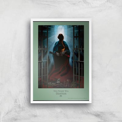 Game of Thrones Disappear Giclee Art Print - A4 - White Frame