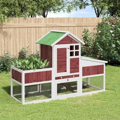 Maison Exclusive - Clapier moka 170x63x113 cm bois de pin massif