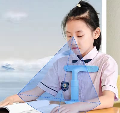 Houdingscorrector voor kinderen - Roze - Duurzame ABS-zetelbeschermer - Houdingscorrector die doorbuiging voorkomt - Antislip T-vormig gebogen bureauaccessoire voor school en thuis