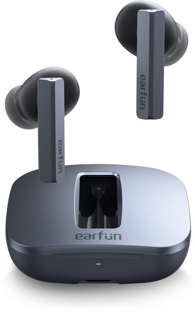 EarFun Air Pro SV - Bluetooth Oordopjes - Active Noise Cancelling - Draadloos Opladen - IPX5 Waterbestendig - Zwart