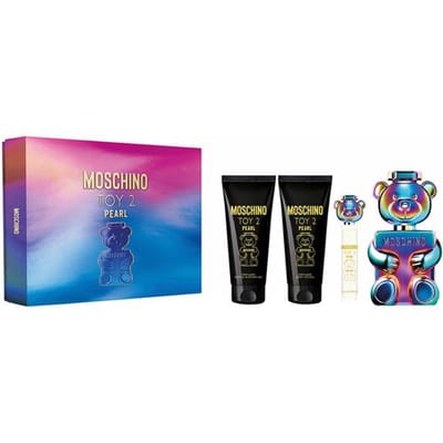 Moschino Toy 2 Pearl Giftset - 100 ml eau de parfum spray + 10 ml eau de parfum spray + 100 ml showergel + 100 ml bodylotion - cadeauset voor dames