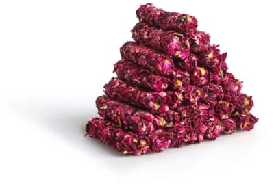 Turks fruit met Rozenblaadjes Granaatappel en Antep Pistachenoten ( Vinger ) 400g - Gül Yapraklı narli ve Antep Fıstıklı Parmak Lokum Turk Lokumu - Turkish Delight with Rose pomegranate and Antep Pistachios 400 g