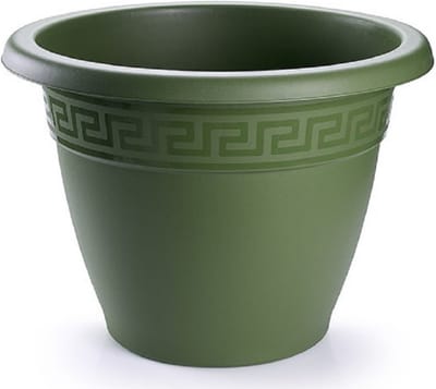 Plasticforte Plantenpot - donkergroen - 33x40 cm - bloempot - kunststof - rond