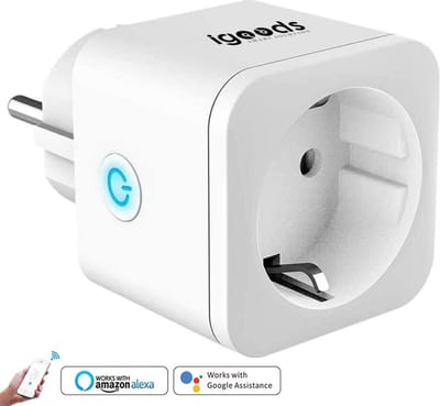 Igoods Slimme Stekker - Smart Plug - Google Home & Amazon Alexa - Energiemeter