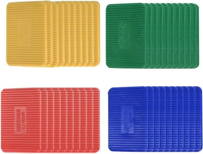 Kunststof Spacers - Levelling Pads - Vloeren Deuren Ramen - Antislip Ontwerp - 60 x 40mm 4 Dikte