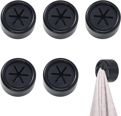 Famanu – Set van 5 handdoekrekken, praktische handdoekhouder zonder boren voor keuken en