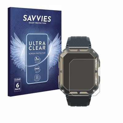 Savvies - Screenprotector voor Blackview C20Pro 1.83" - Folie Beschermfolie transparant 6 Stuks