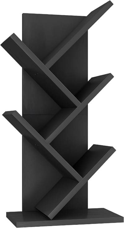 KAD® Boekenkast - 4 Planken - Boekenrek - Boekenplank - Zwart - 30cm x 17cm x 60cm