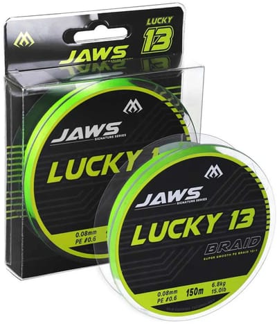 Mikado Jaws Lucky 13 150 M Gevlochten Vislijn Transparant 0.140 mm