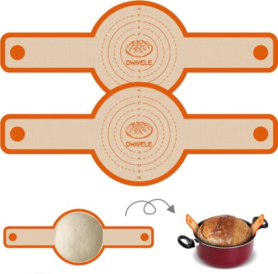 Siliconen Broodslinger - Bakmat Set - Brood Bakken - Antiaanbaklaag Herbruikbaar - 56x21.1 CM - Oranje