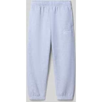 Regular fit sweatpants met logostitching