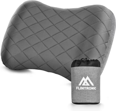 Opblaasbaar Campingkussen Reizen - Ergonomisch & Waterdicht - Compact & Lichtgewicht - Handmatig Opblaasbaar - Ideale Outdoor Hoofdkussen
