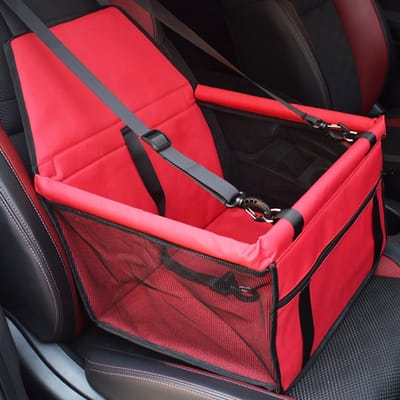 Auto Huisdier Mat - Hondenmand Auto - Veilig Reizen - Ademend PVC - 50 x 50 x 50 cm - Zwart