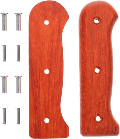 Set van 1 Keukenmes Handgreep met Bevestigingsmaterialen voor Snijmes Vervangende Houten Pin voor Nakiri Mes en Lange Handgreep