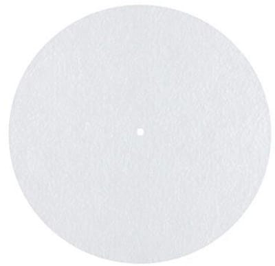 Antistatische Platenplaat Pad voor Platenspelers - 30 cm Diameter, Wit