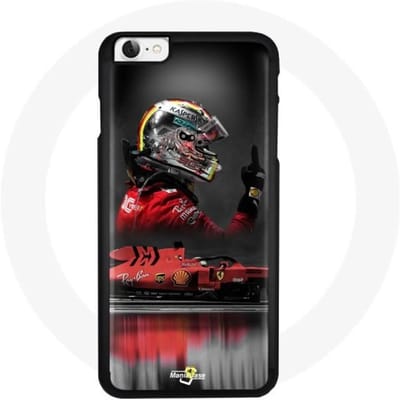 Coque de téléphone - Formula 1 - Sebastian Vettel - Souple - Noir - iPhone 4