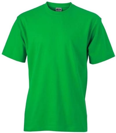 James and Nicholson Unisex Zware Ronde Tee (Fern Green)