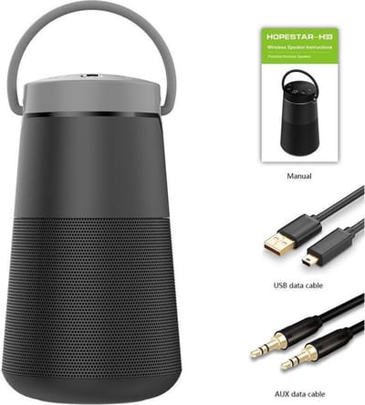 HOPESTAR H33  Grijs draagbare draadloze Bluetooth-luidspreker FM-zender Powerbank