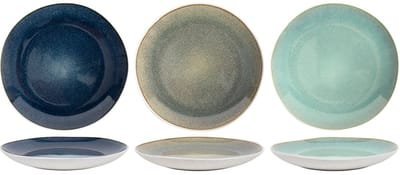 Cookinglife Ontbijtborden / Dessertborden Belize – Ø 21 cm – 6 Stuks – Keramisch – Perfect voor Ontbijt of Gebak – Stijlvol Design met Licht Ongelijke Rand – Geschikt voor Vaatwasser en Magnetron