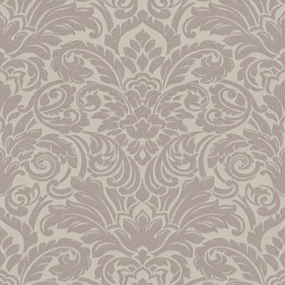 Barok behang Profhome 305452-GU vliesbehang licht gestructureerd in barok stijl mat bronzen bruin 5,22 m2