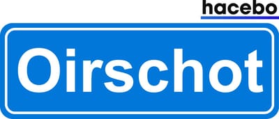 Hacebo - Plaatsnaam Sticker - 29x10 CM - Oirschot sticker - Verkeersborden sticker - grappige cadeaus - Oirschot