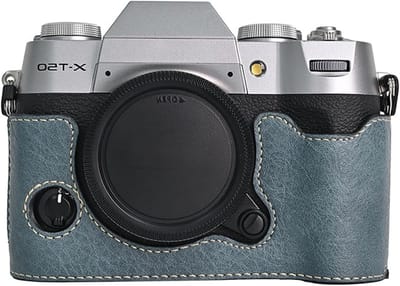 Camera Case voor FUJIFILM X-T50 - Retro PU Leer, Zacht Microfiber Binnenkant, Geschikt voor Spiegelreflexcamera, Bescherming en Functionaliteit met 1/4"-20 Draadgat