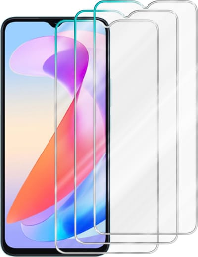 Cadorabo 3x Screenprotector geschikt voor Honor x6a - Beschermende Pantser Film in - Getemperd (Tempered) Display beschermend glas in 9H hardheid met 3D Touch