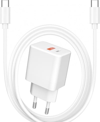 Snellader met 3 Meter Lange Kabel - 35 Watt - Super Fast Charging 2.0 - Usb C Adapter - Geschikt voor S10,S20,S21,S22,S23 en Tablet A7,A8,S6 Lite,S7,S8