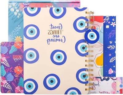 Happiness Planner Kit - Organisatie Planner - Persoonlijke Planning - Ongedateerd Start Anytime - B5 formaat 268 pagina's - Boze Oog