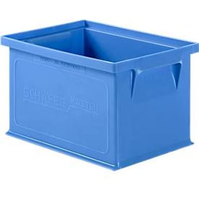 Stapelbak serie 14/6-4 - polypropeen -  L 210 x B 150 x H 123 mm - 2,5 L - met gesloten handgrepen - blauw