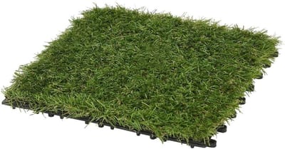 Kunstgras Tegels - Nep Gras Vloer - Balkon Aankleden - Praktisch Kliksysteem - 1 m2 - Groen