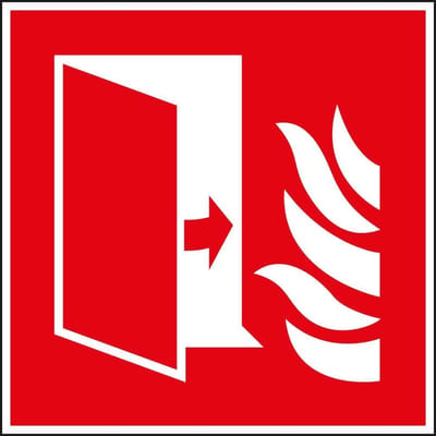 Brandwerende deur bord - kunststof - F007 100 x 100 mm