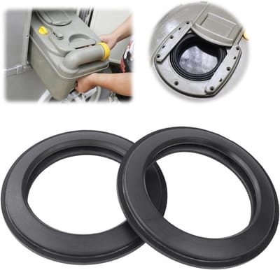 Toiletafdichtring voor Thetford C200 C250 C260 C400 C2 C3 C4 - Waterdichte rubberen afdichting, set van 2 voor campertoiletten, duurzame en flexibele oplossing