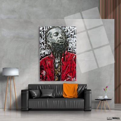 Luxe Plexiglas Schilderij Nipsey Hussle | 40x60 | Woonkamer | Slaapkamer | Kantoor | Muziek | Design | Art | Modern | ** 5MM DIK**