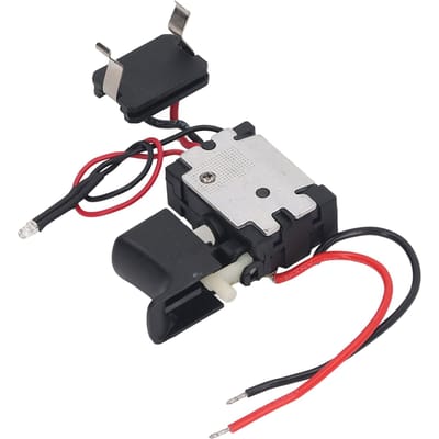 Accuboormachine Schakelaar Lithium Batterij Boormachine Elektrische Sleutel Snelheidsregeling Schakelaar met Licht 7.2‑24V